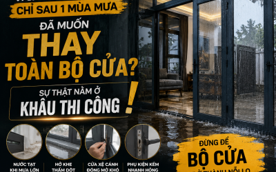 VÌ SAO NHIỀU GIA CHỦ MUỐN THAY TOÀN BỘ CỬA CHỈ SAU 1 CƠN MƯA? SỰ THẬT SAU ĐẰNG SAU NHỮNG BỘ CỬA